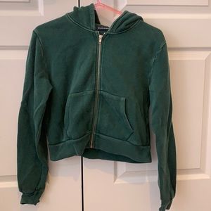 Forest green Brandy Melville zip up